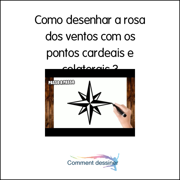 Como Desenhar A Rosa Dos Ventos Os Pontos Cardeais E Colaterais